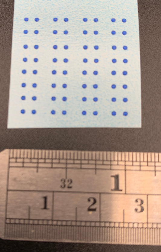 Blue Dots for tail lights Dimensional decal