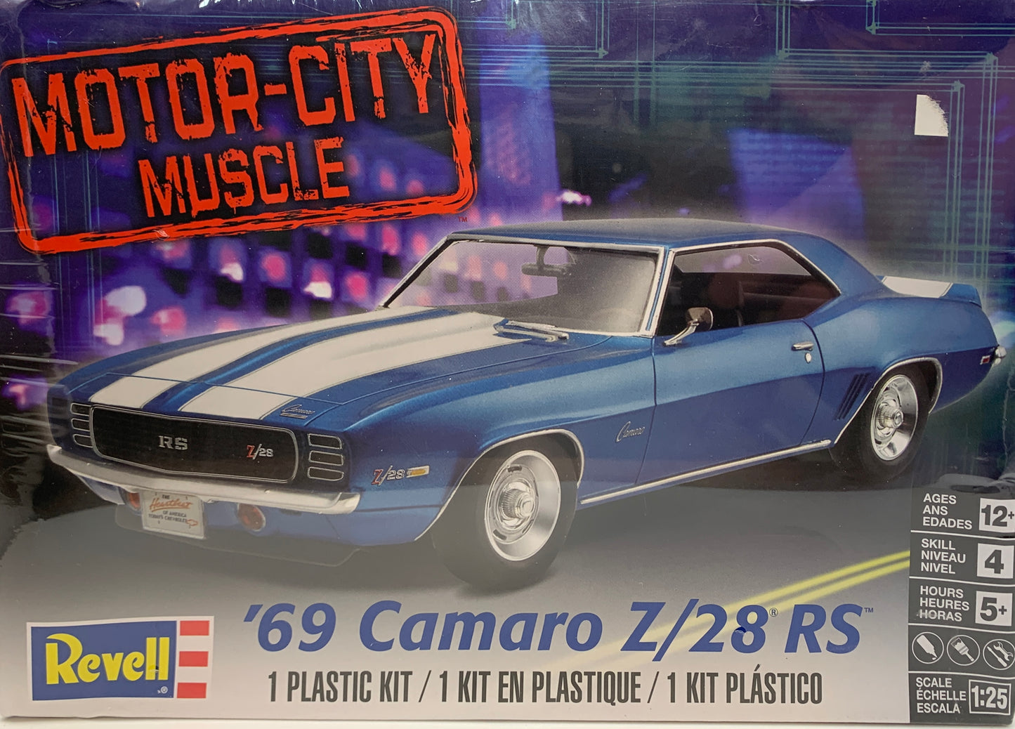 Revell Motor-City Muscle ‘69 Camaro Z/28 RS, 1/25 Scale Model Kit