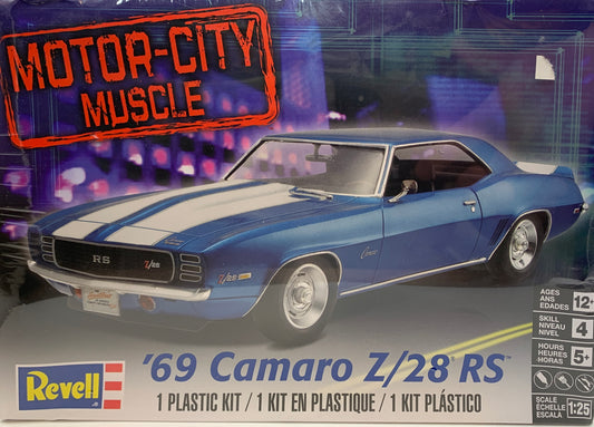 Revell Motor-City Muscle ‘69 Camaro Z/28 RS, 1/25 Scale Model Kit