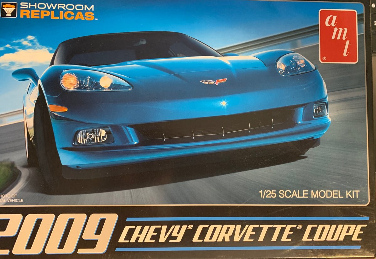 AMT #685 is the 1/25 scale 2009 Chevy Corvette Coupe body primered