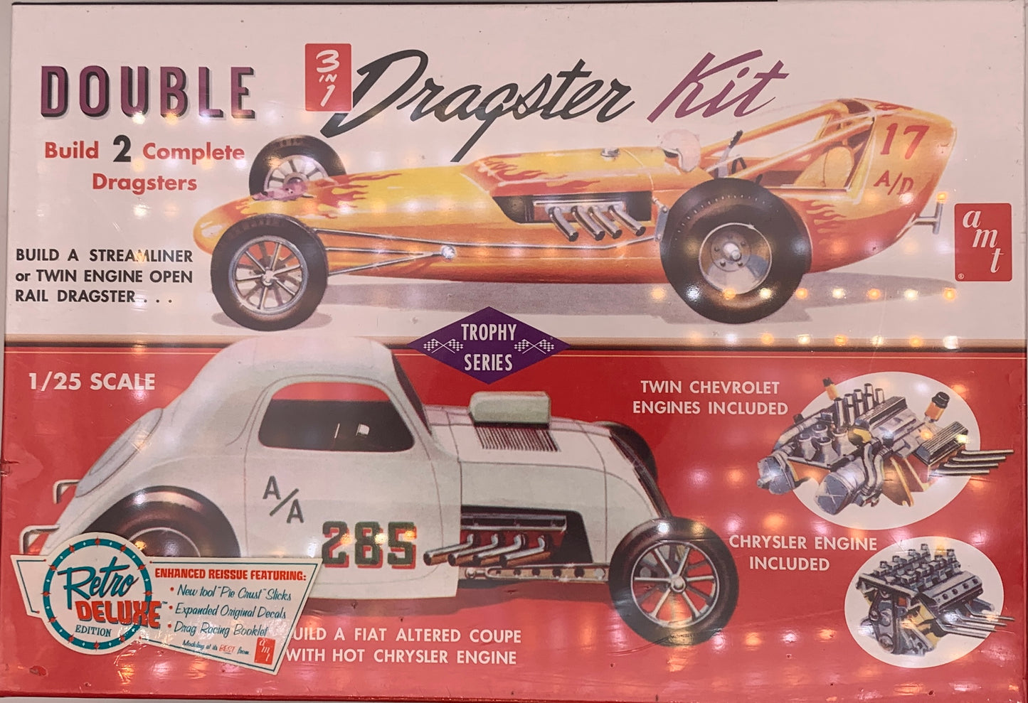 AMT Double Dragster 3-in-1, 1/25 Scale Model Kit