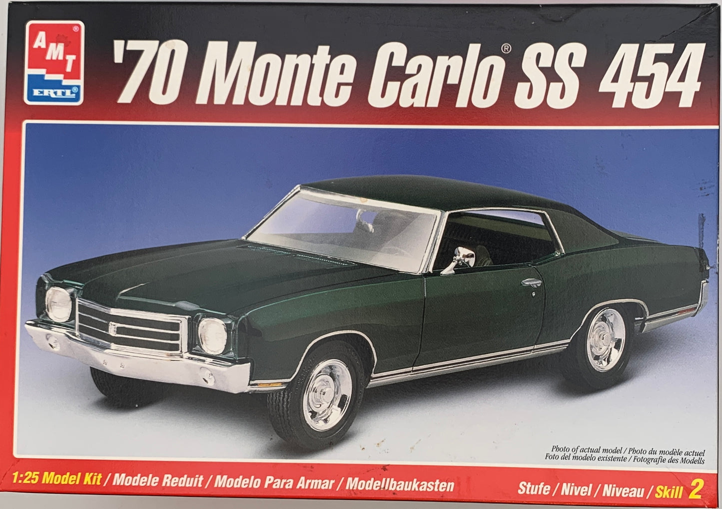 AMT ‘70 Monte Carlo SS 454, 1/25 Scale Model Kit