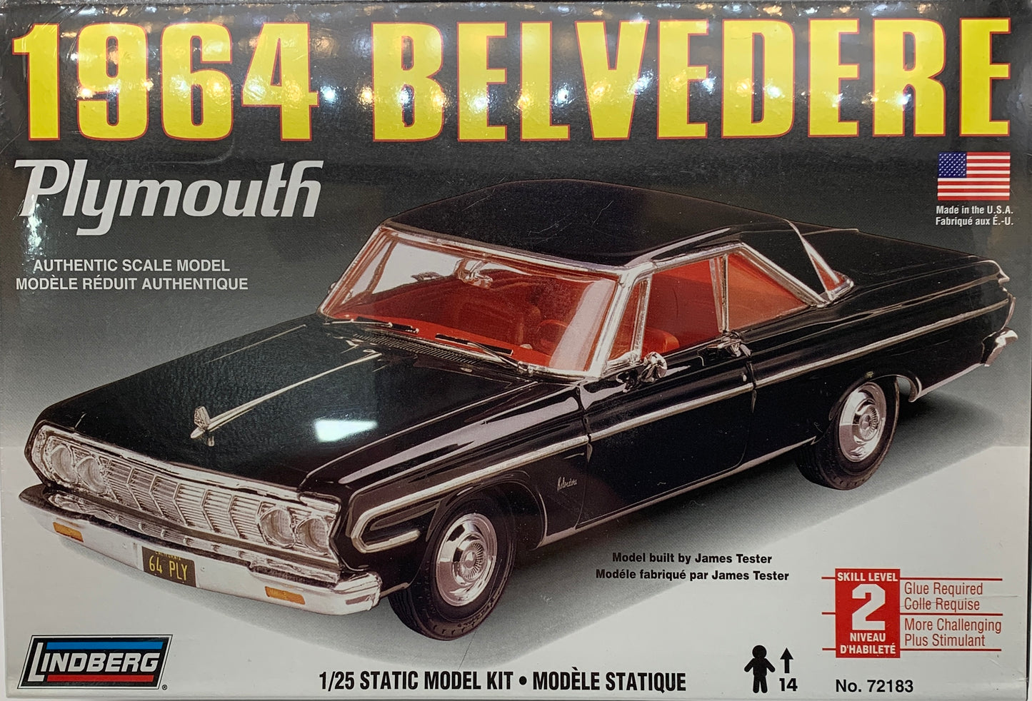 Lindberg 1964 Plymouth Belvedere, 1/25 Scale Model Kit