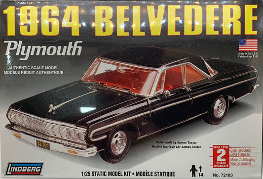 Lindberg 1964 Plymouth Belvedere, 1/25 Scale Model Kit