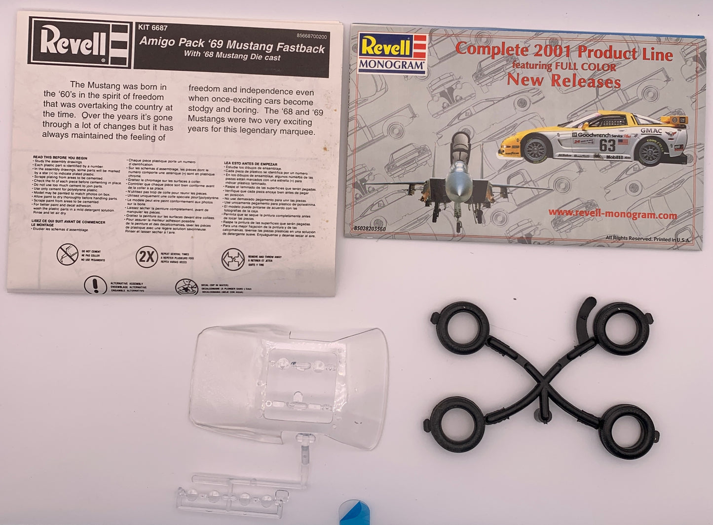 Revell ‘69 Mustang Fastback, 1:25 Scale Model Kit