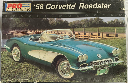 Pro Modeler ‘58 Corvette Roadster, 1:25 Scale Model Kit
