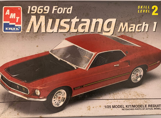 AMT 1969 Ford Mustang Mach 1, 1/25 Scale Model Kit