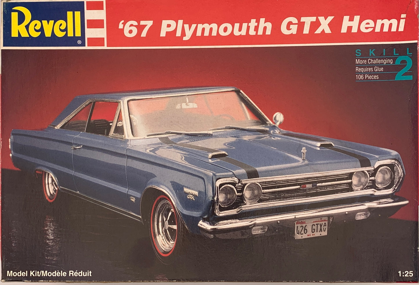 Revell ‘67 Plymouth GTX Hemi, 1/25 Scale Model Kit