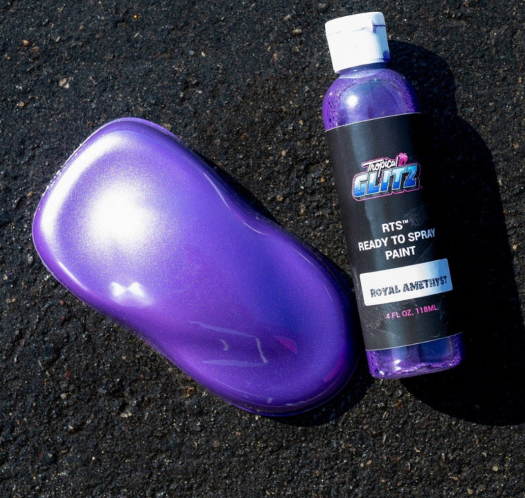 Tropical Glitz 2 oz Airbrush Ready to spray Pearl Basecoat Paint