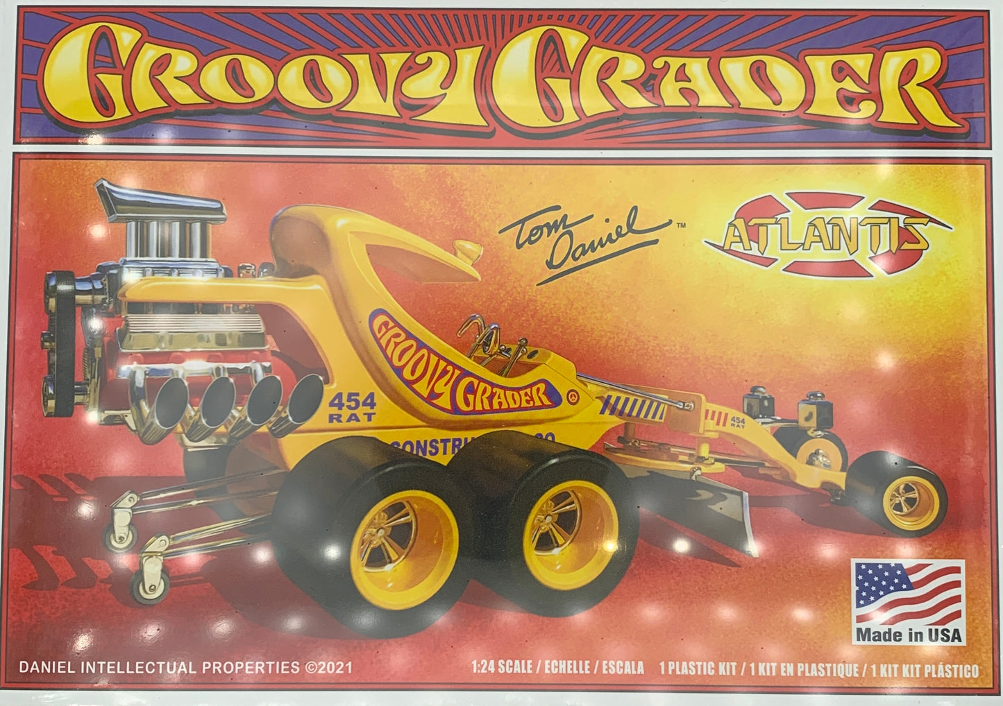 Atlantis Tom Daniel Groovy Grader, 1:24 Scale Model Kit (#M5697)