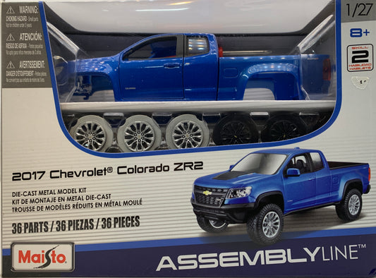 Maisto Assembly Line Die-Cast 2017 Chevrolet Colorado ZR2, 1/27 Scale Model Kit
