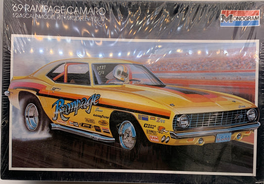 Monogram ‘69 Rampage Camaro, 1/24 Scale Model Kit (New)