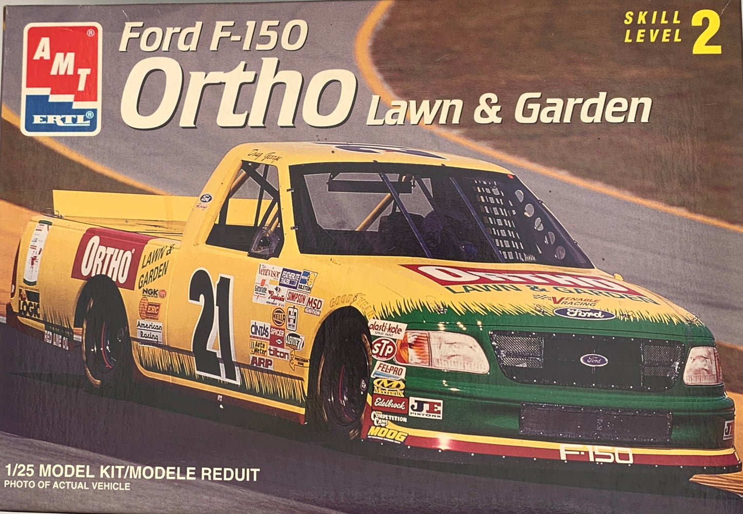 AMT Ford F-150 Ortho Lawn $ Garden Racing Truck, 1/25 Scale Model Kit