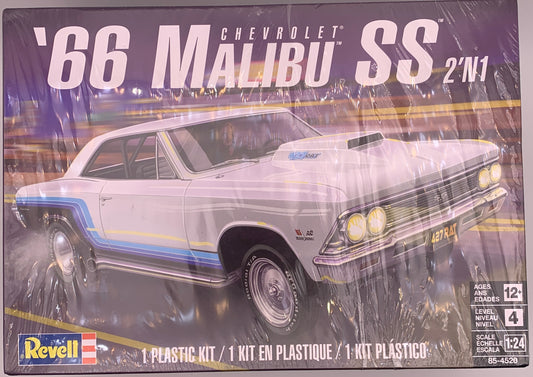 Revell ‘66 Chevrolet Malibu SS 2 ‘n 1, 1:24 Scale Model Kit