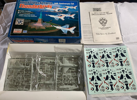 Minicraft U.S. Air Force Thunderbirds 50th Anniversary Set, 1/144 Scale Model Kit