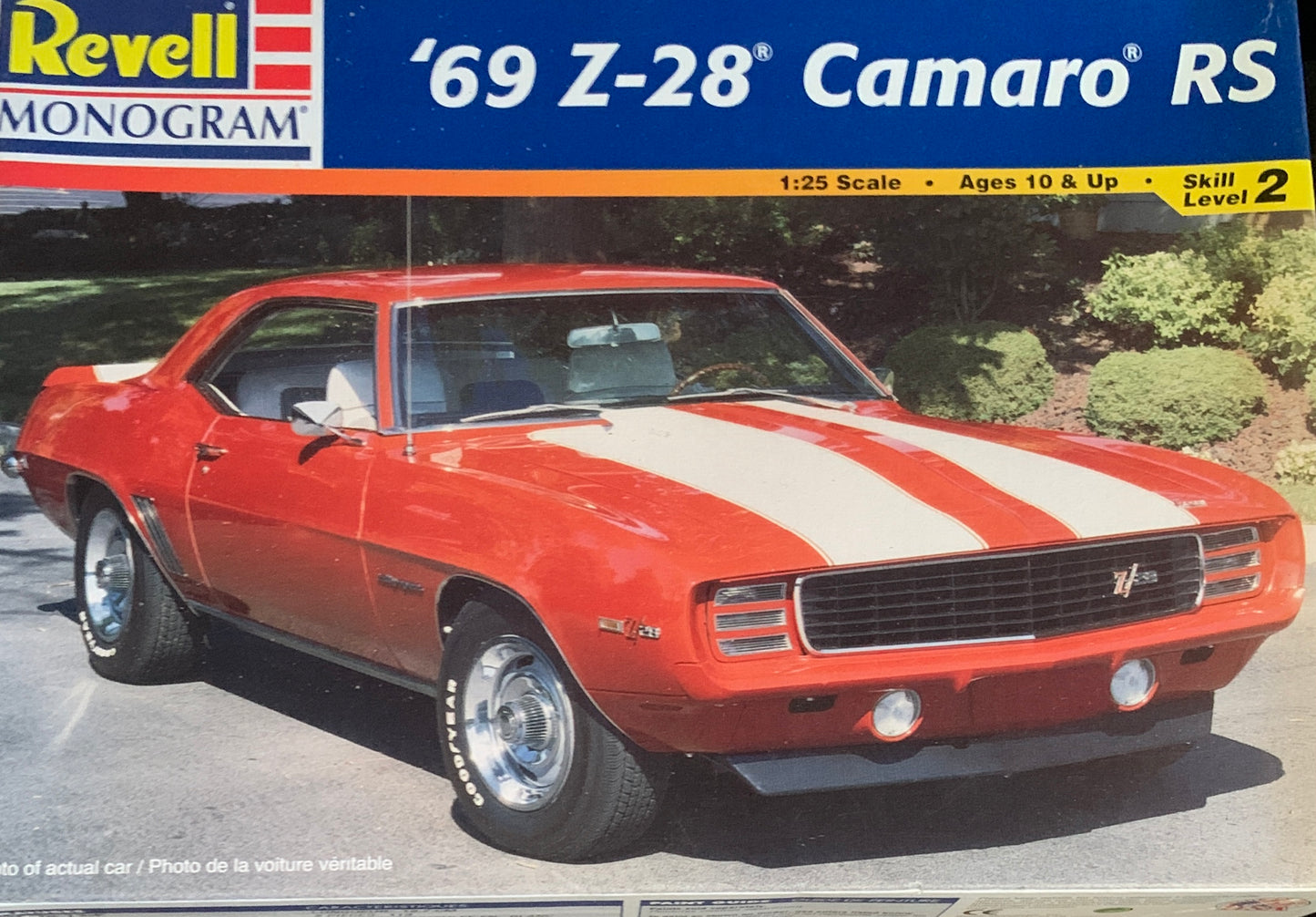 Revell Monogram ‘69 Z-28 Camaro RS, 1/25 Scale Model Kit