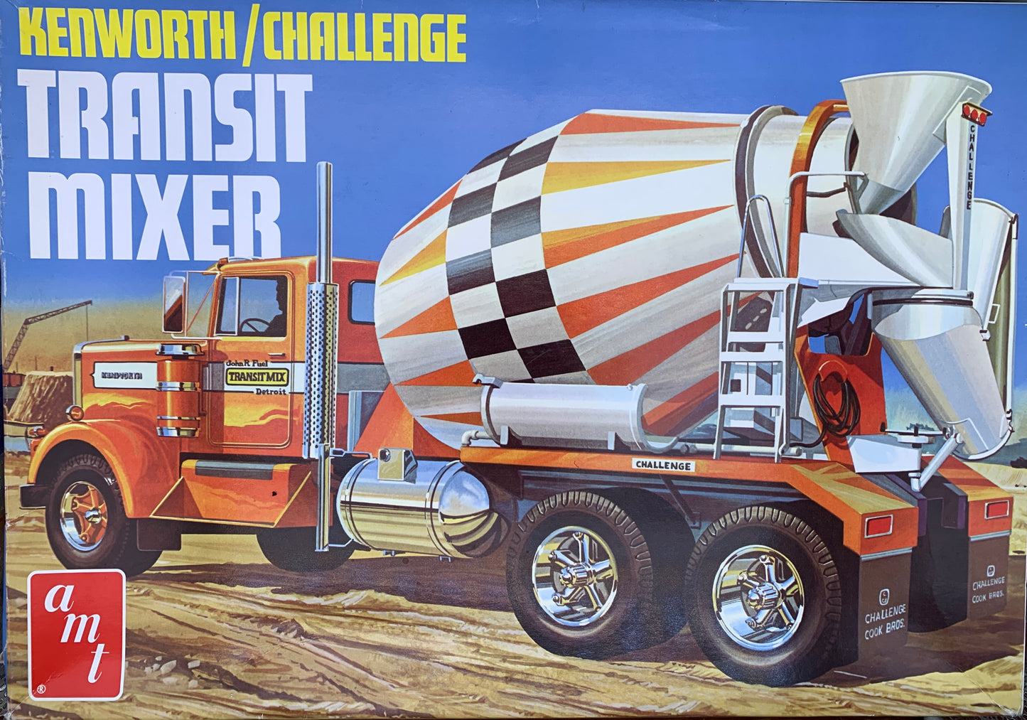 AMT Kenworth / Challenge Transit Mixer, 1/25 Scale Model Kit