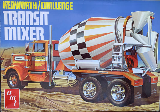 AMT Kenworth / Challenge Transit Mixer, 1/25 Scale Model Kit