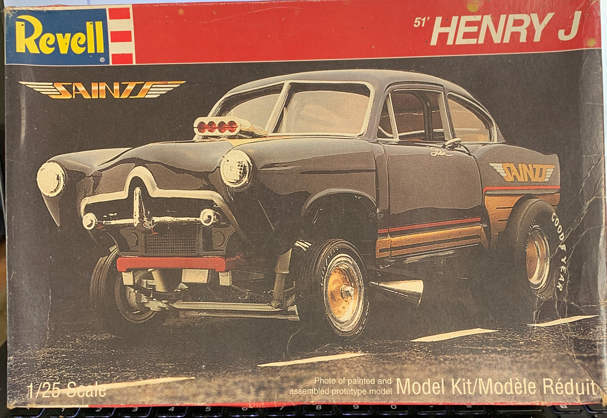Revell ’51 Henry J “Saints” kit #7398 is a 1/25-scale