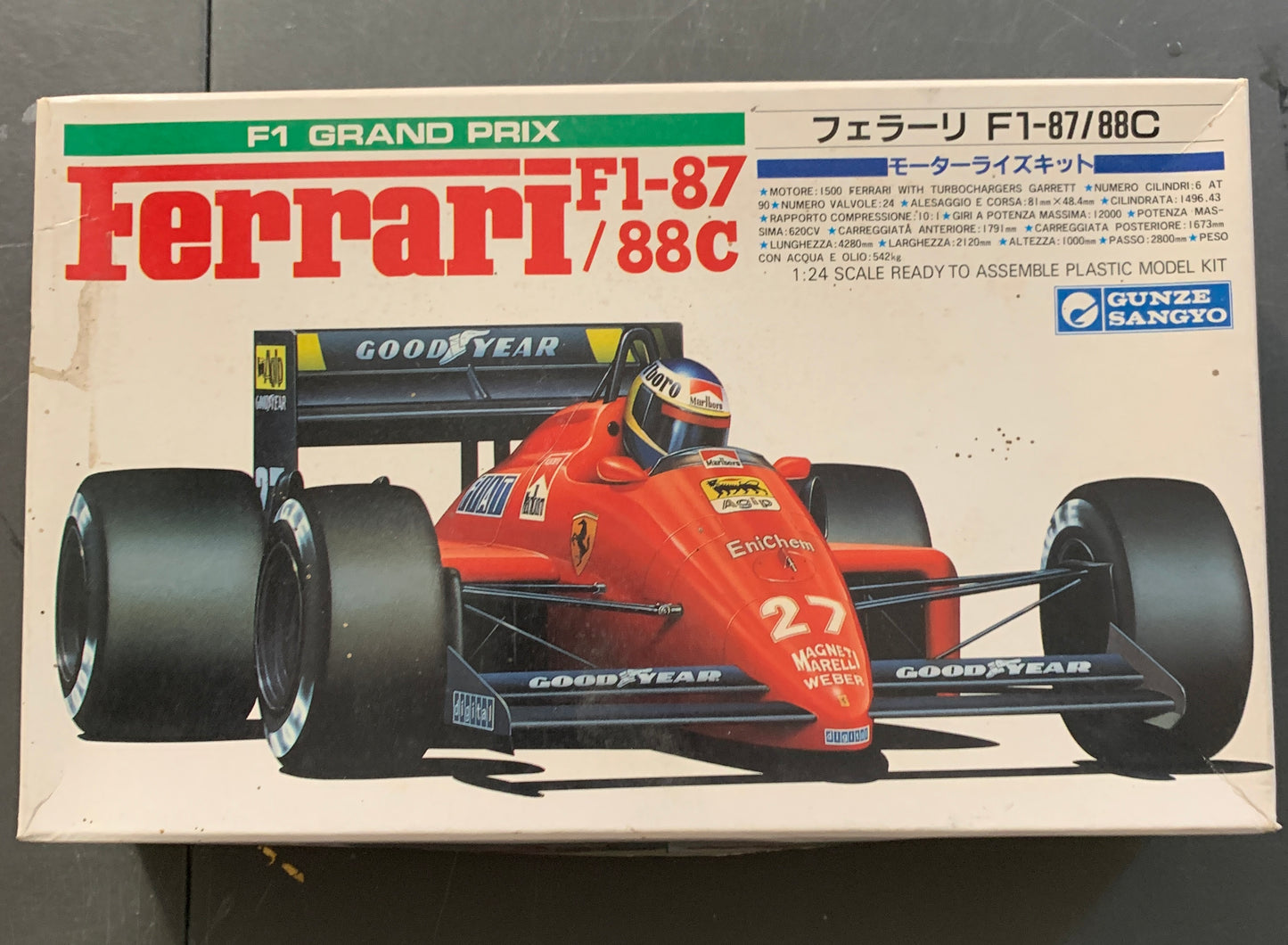 Gunze Sangyo Ferrari F1-87 88c model kit