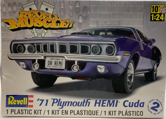 Revell Muscle ‘71 Plymouth HEMI Cuda, 1/24 Scale Model Kit