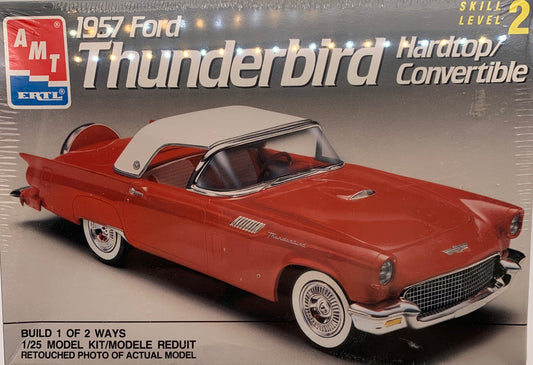 AMT 1957 Ford Thunderbird Hardtop / Convertible, 1/25 Scale Model Kit (New)
