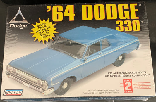 Lindberg ‘64 Dodge 330, 1/25 Scale Model Kit
