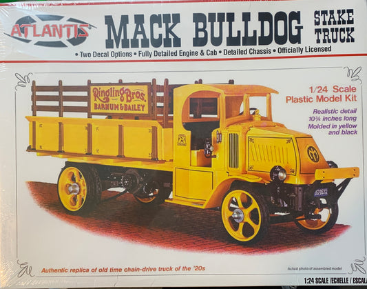 Atlantis Mack AC Bulldog Stake Truck, 1/24 Scale Model Kit