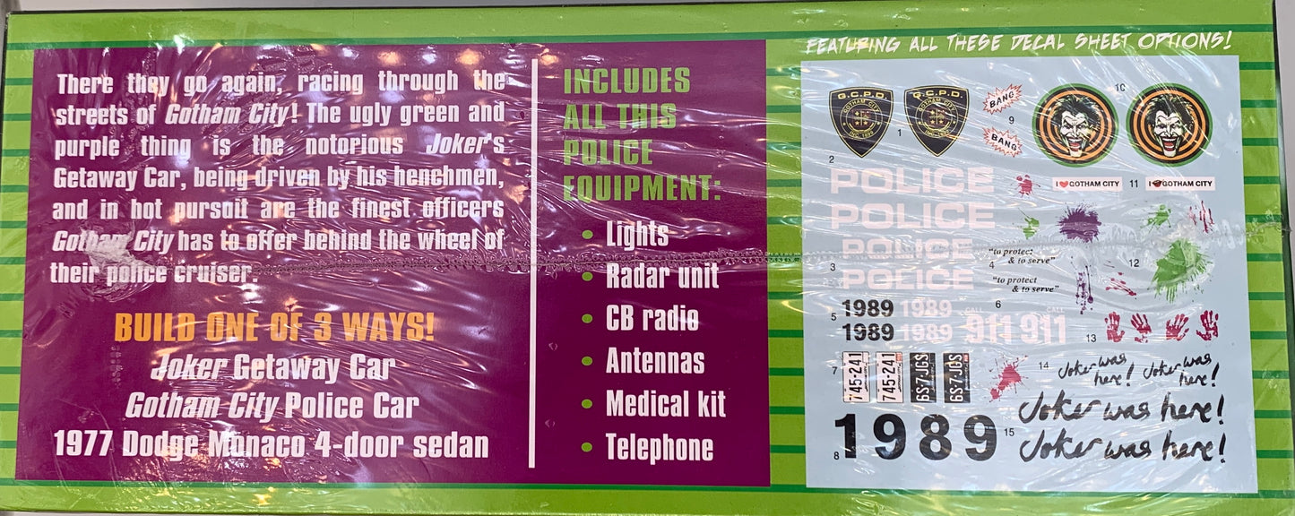 MPC The Joker Dodge Getaway Car, 1/25 Scale Model Kit