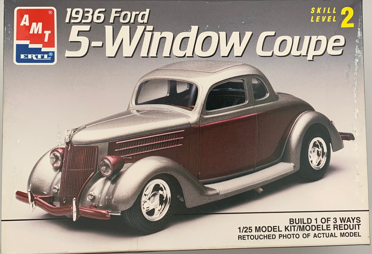 AMT 1936 Ford 5-Window Coupe, 1/25 Scale Model Kit
