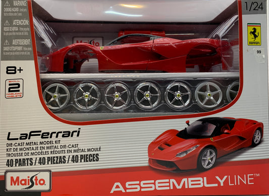 Maisto Assembly Line Die-Cast LaFerrari, 1/24 Scale Model Kit