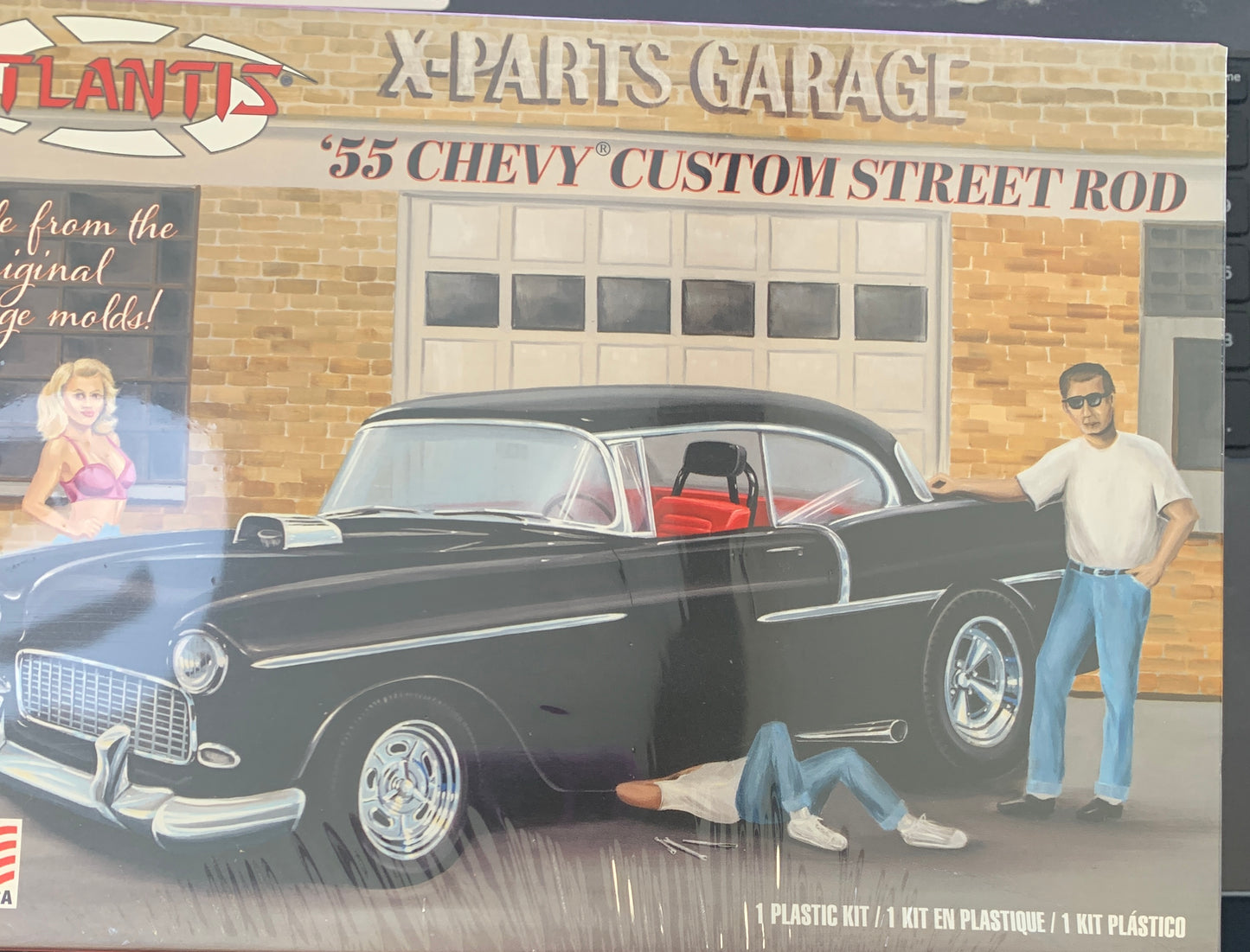 Atlantis 1955 Chevy Custom Street Rod Model Kit