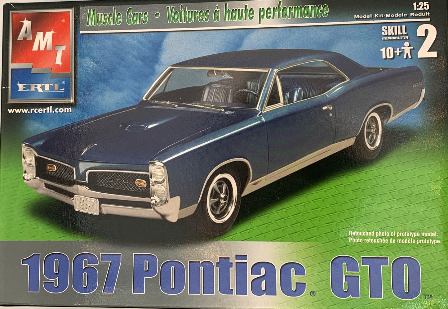 AMT 1967 Pontiac GTO, 1/25 Scale Model Kit