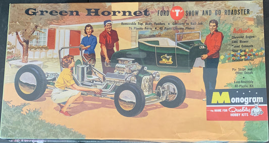 Monogram Green Hornet Model T Show and Go Roadster, 1/25 Scale Model Kit