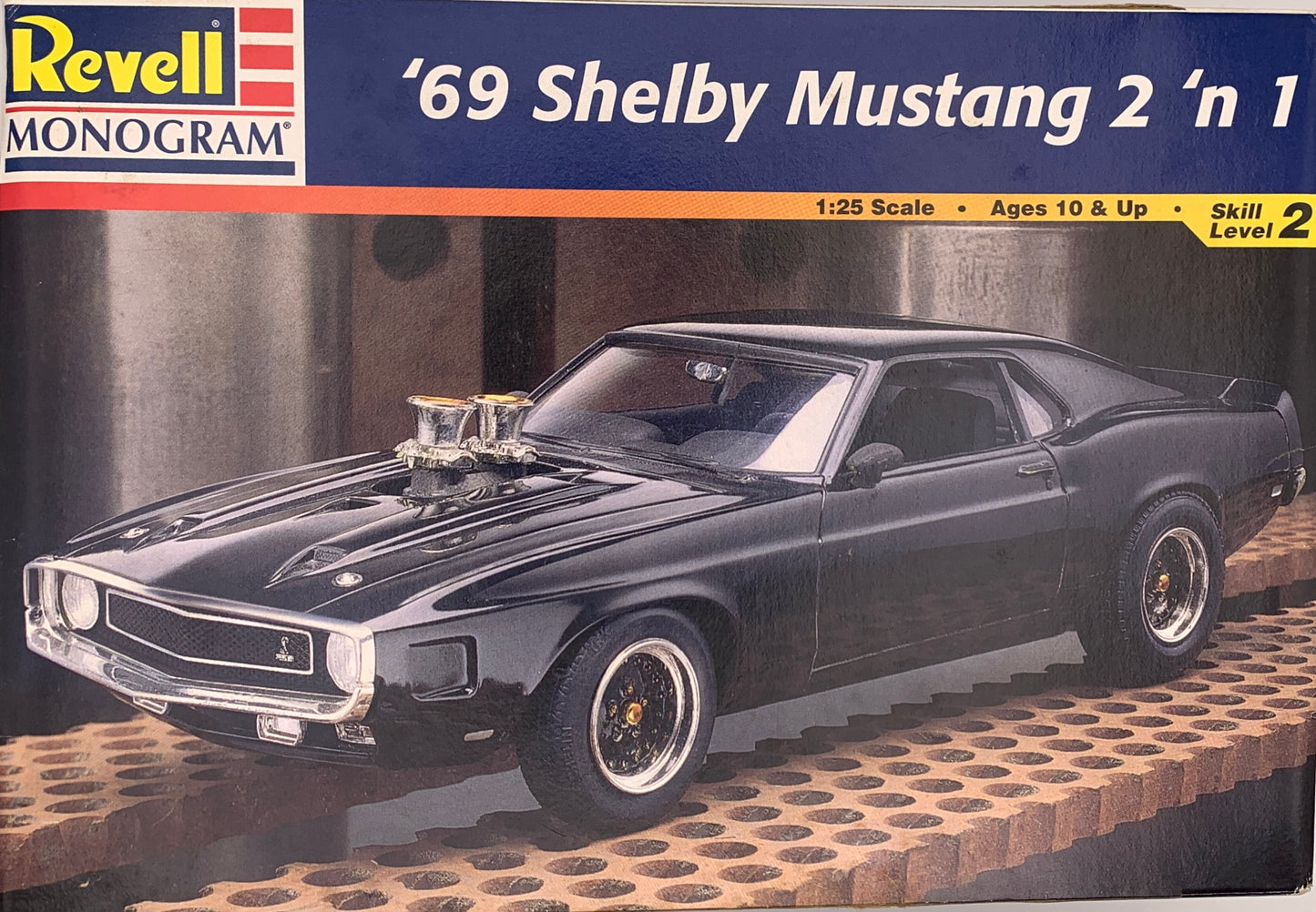 Revell Monogram ‘69 Shelby Mustang 2-n-1, 1/25 Scale Model Kit