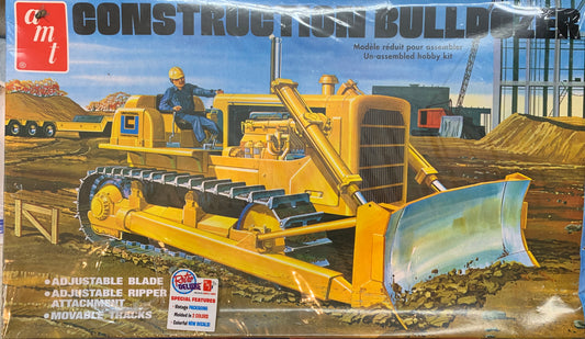 AMT Construction Bulldozer, 1/25 Scale Model Kit (New)