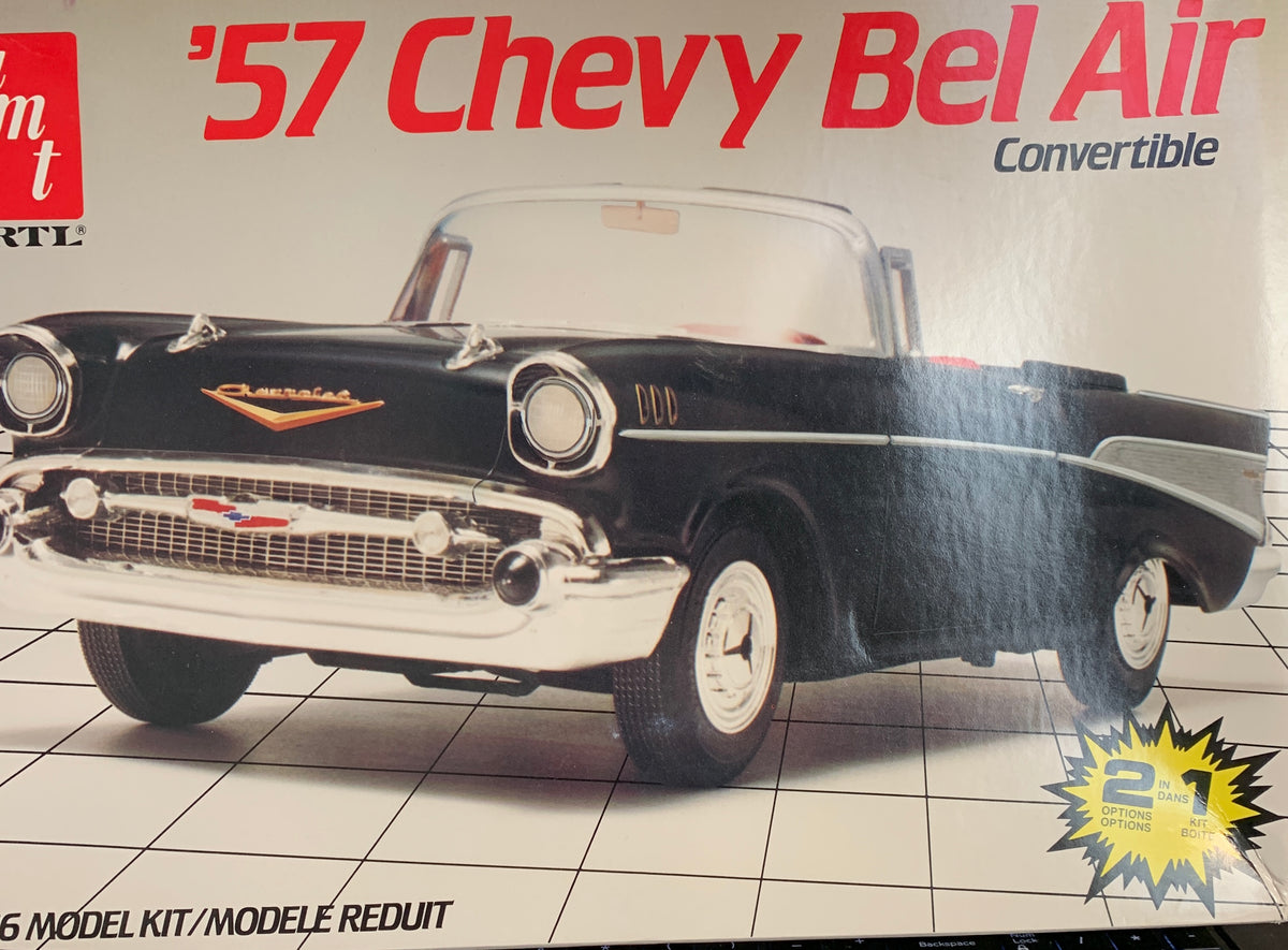 AMT/ERTL #6720 1957 Chevrolet Bel Air Convertible is the large 1/16-scale kit