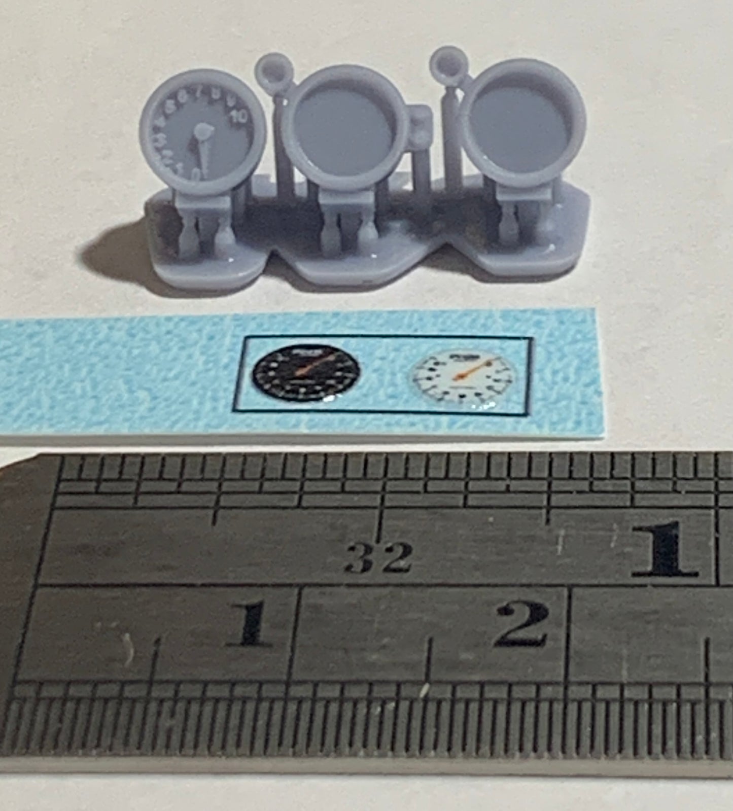 Tachometer with decals