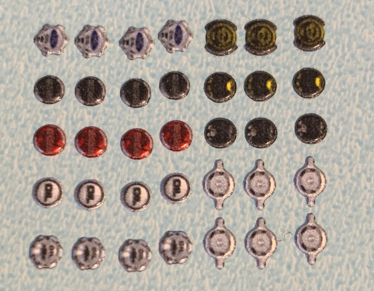 Oil Caps Dimensional decal