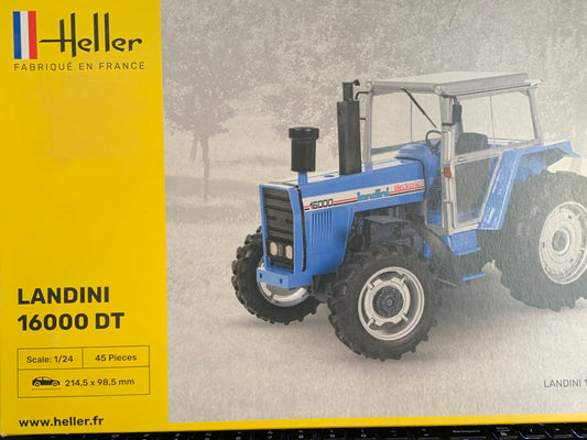 Heller #81403 Landini 16000 DT is a 1/24-scale tractor kit