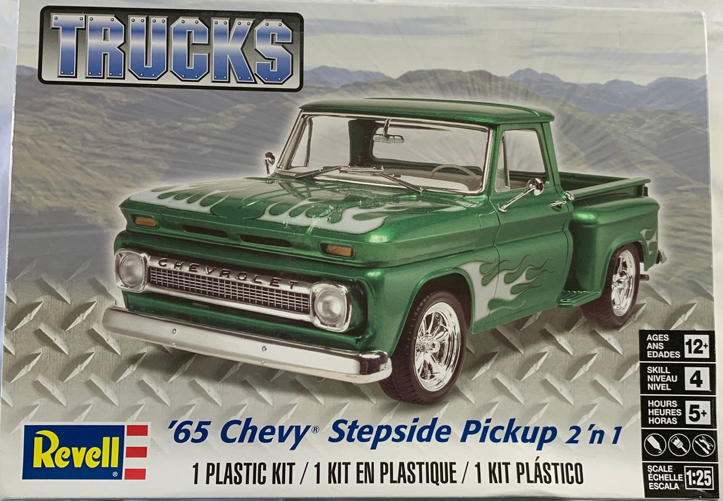 Revell ‘65 Chevy Stepside Pickup 2 ‘n 1, 1:25 Scale Model Kit