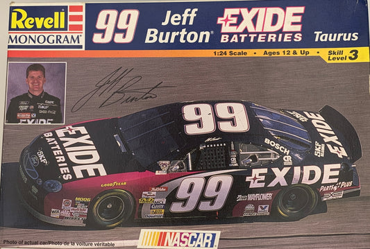 Revell Monogram #99 Jeff Burton Exide Batteries Taurus, 1/24 Scale Model Kit