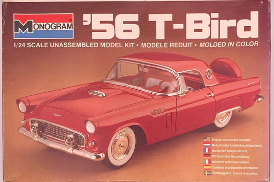 Monogram ‘56 T-Bird, 1:24 Scale Model Kit