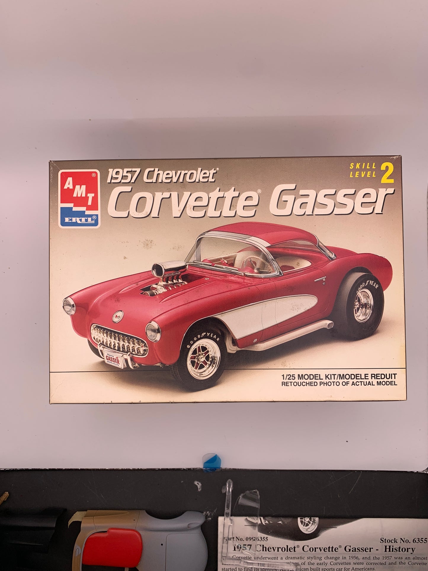 AMT 1957 Chevrolet Corvette Gasser, 1:25 Scale Model Kit