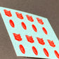 Chevron tail lights Dimensional decal