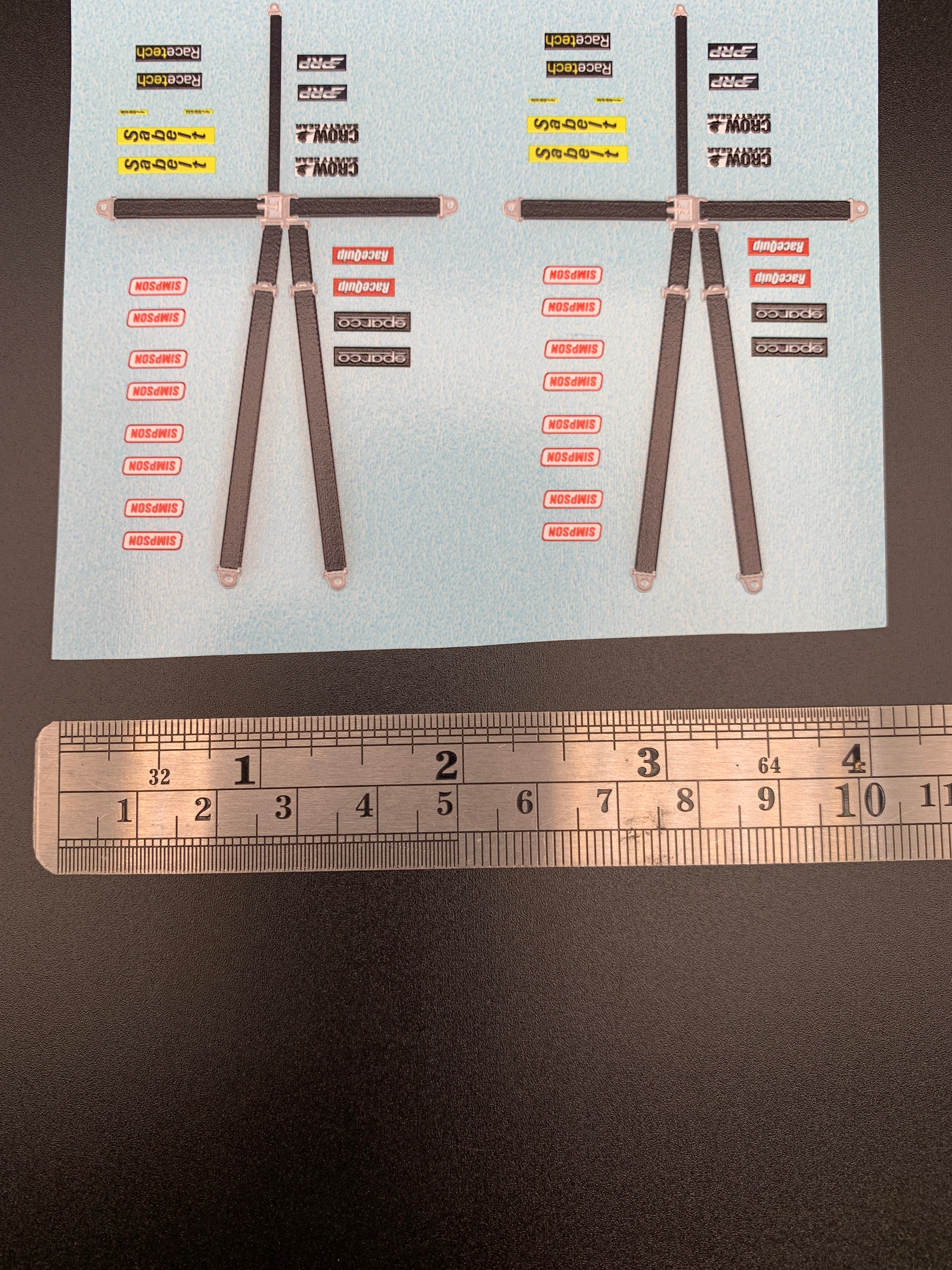 Racing Harness flexible Dimensional decal – STSDecals