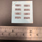 Heater controls Dimensional decal