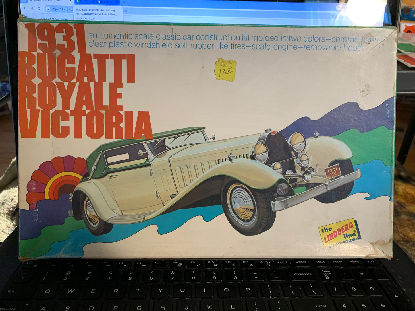 The Lindberg 1931 Bugatti Royale Victoria #6602, 1/24 scale,