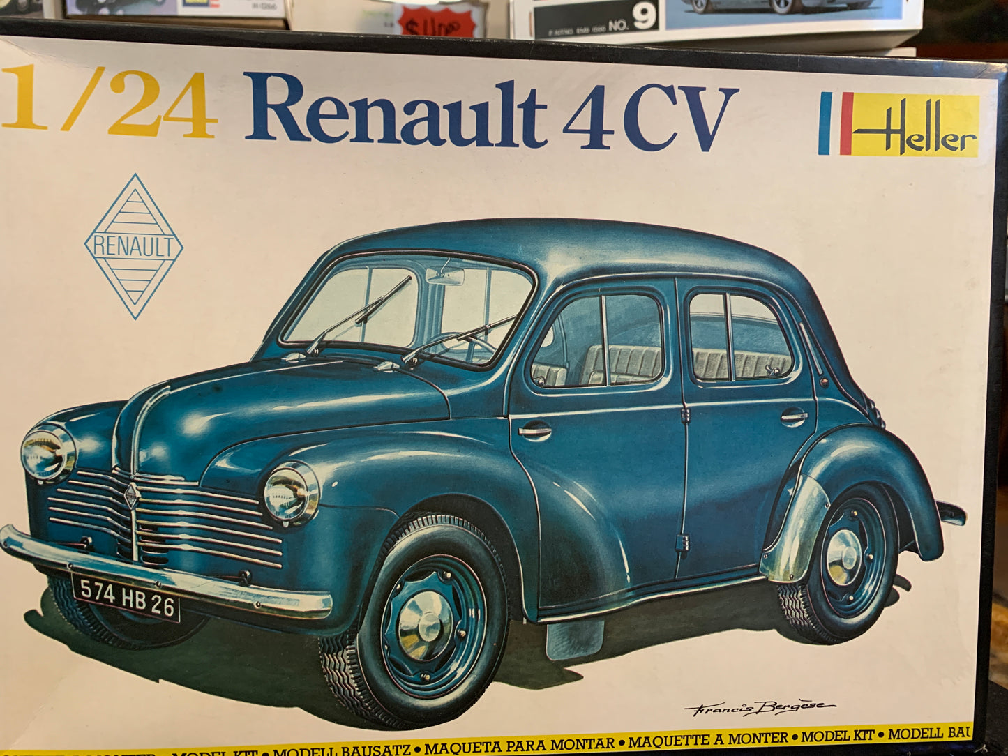 Heller Renault 4CV #762, 1/24 scale