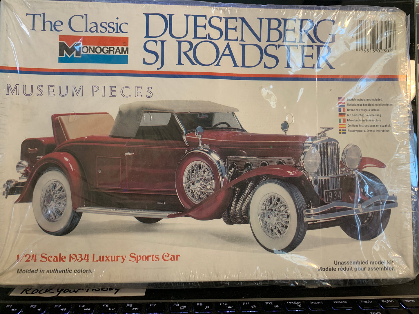 Monogram 1934 Duesenberg SJ Roadster kit #2302, 1/24 scale
